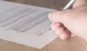 signing